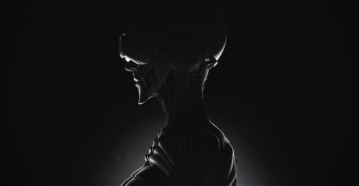 4K Futuristic Cyborg Profile