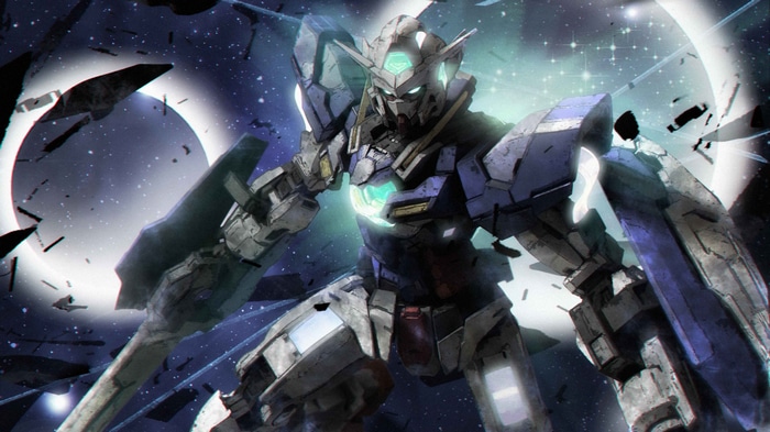 4K Gundam Exia in Space