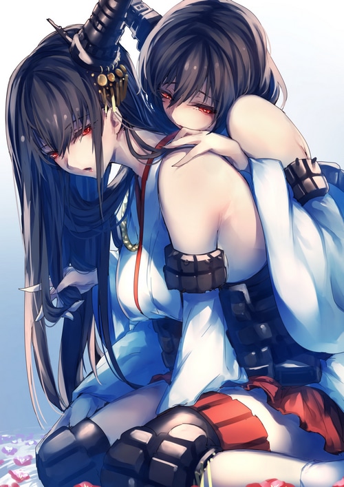 Kantai Collection's Fusou and Yamashiro in Japanese Clothes