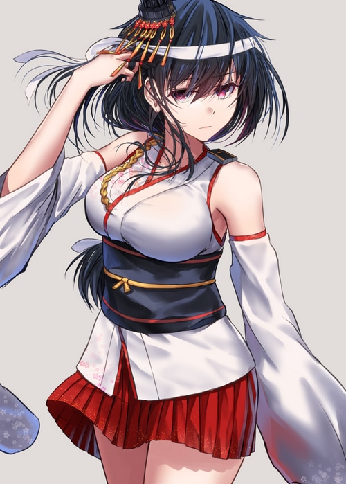 Yamashiro from Kantai Collection in Japanese clothes