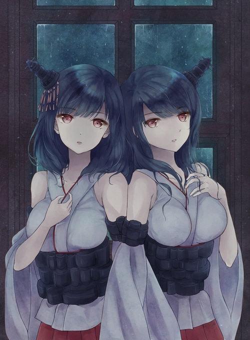 Fusou and Yamashiro from Kantai Collection fan art