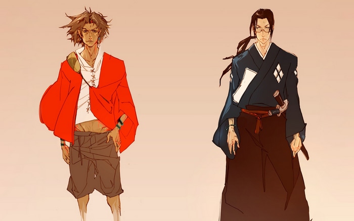 Mugen and Jin from Samurai Champloo