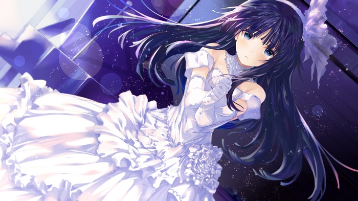 4K Touma Kazusa in a white dress