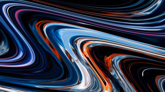 4K abstract wavy colorful futuristic pattern