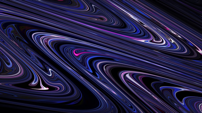 4K Abstract Purple Wavy Lines Galaxy Pattern