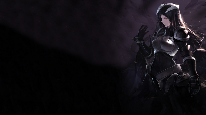 Albedo from Overlord in dark armor