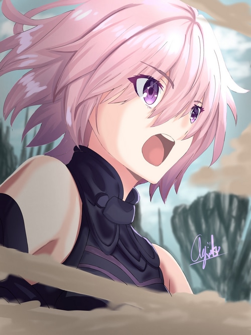 Mash Kyrielight from Fate/Grand Order fan art