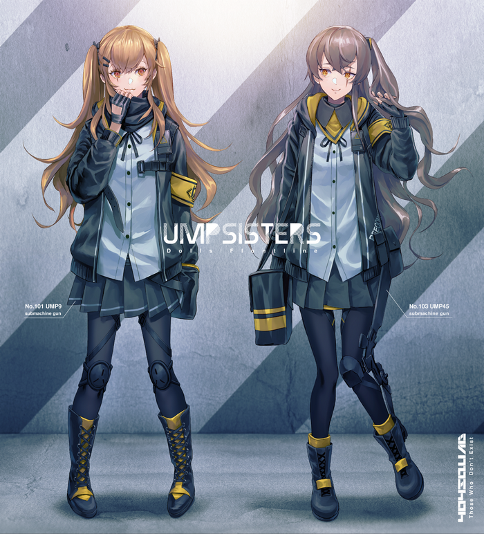 UMP Sisters UMP9 and UMP45 from Girls Frontline