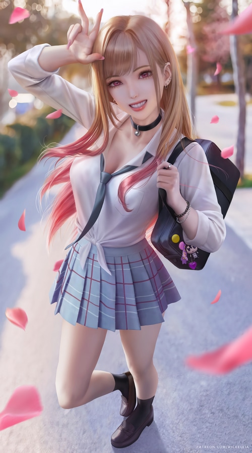 4K Kitagawa Marin from Sono Bisque Doll wa Koi wo Suru fan art