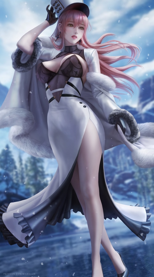 4K Volga in Winter Coat Fan Art