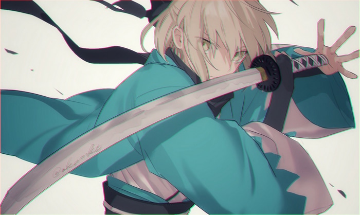 Okita Souji with Katana Fan Art