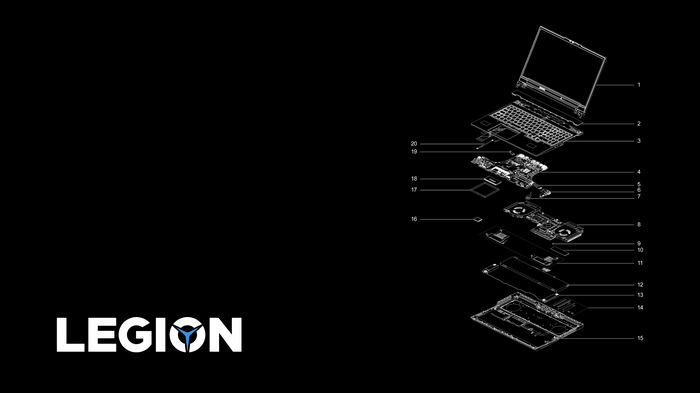 Lenovo Legion Exploded View Diagram