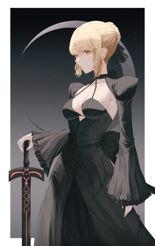 Saber Alter from Fate/Stay Night with Excalibur
