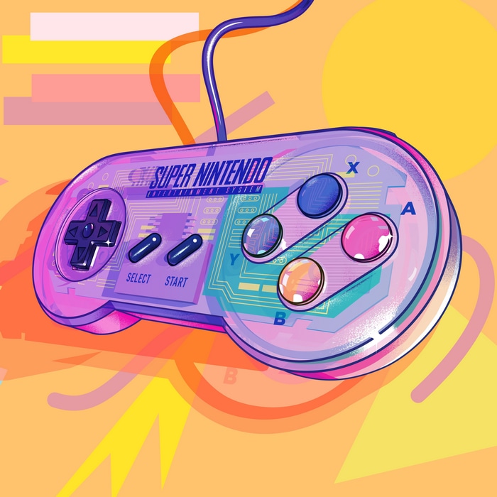 4K Super Nintendo Entertainment System Controller