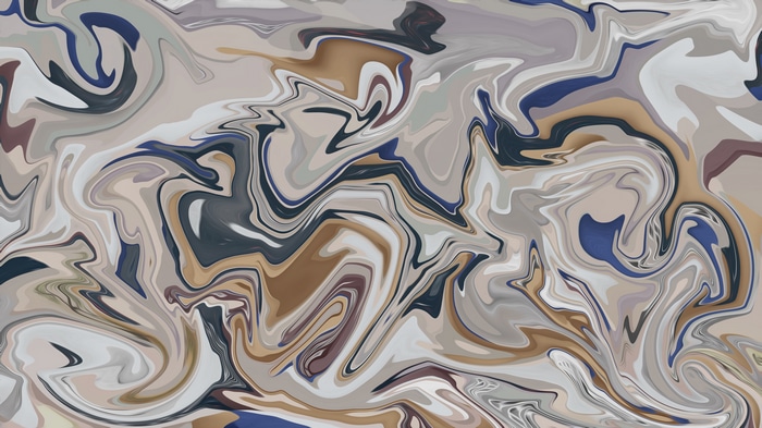 Abstract fluid liquid marble design with colorful shapes
