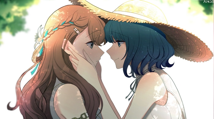 4K Yuri: Two women with a hat