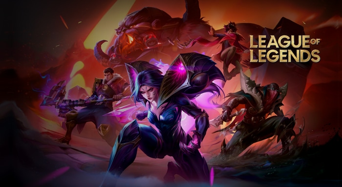 League of Legends characters: Kai'Sa, Jayce, Pyke, Ornn