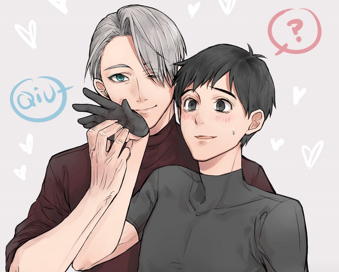Victor Nikiforov and Yuuri Katsuki from Yuri!!! On Ice