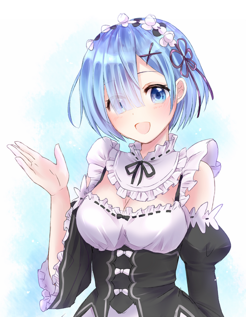 Rem from Re:Zero in a Maid Outfit
