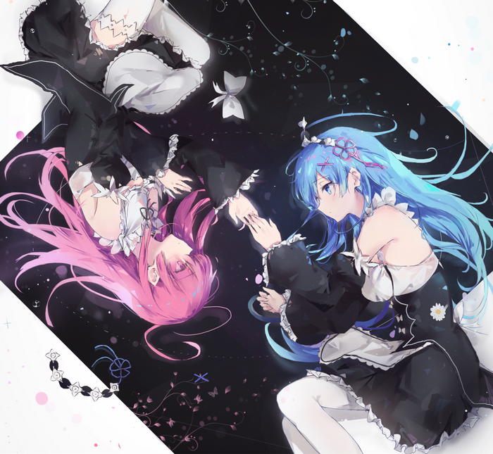 Rem and Ram from Re:Zero in Maid Outfits