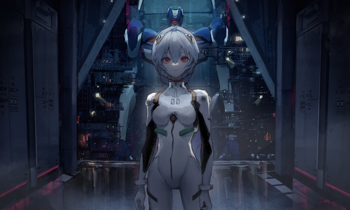 Ayanami Rei and Evangelion Unit-01