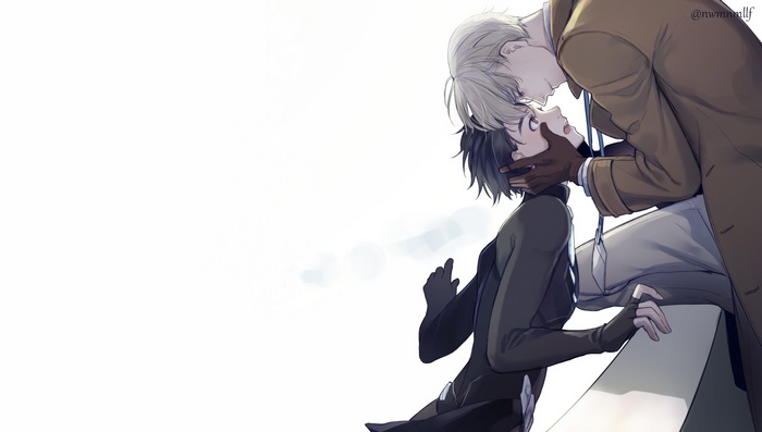 Yuuri Katsuki and Victor Nikiforov from Yuri!!! On Ice