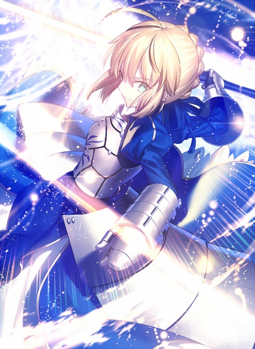 Artoria Pendragon from Fate/Grand Order with Excalibur