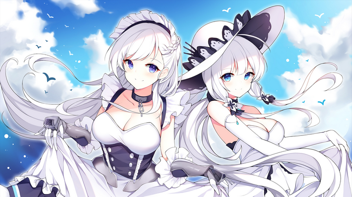 Belfast and Illustrious from Azur Lane