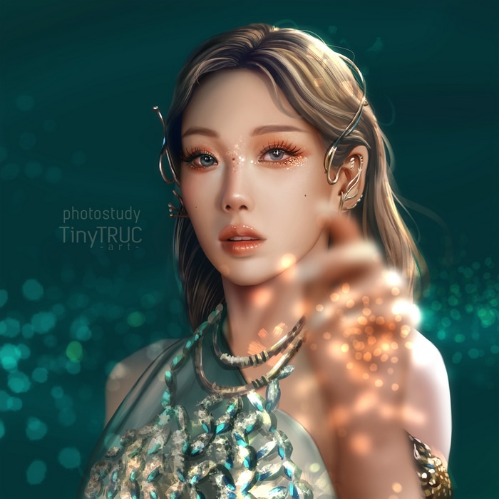 4K Fan Art of Kim Taeyeon by Tiny Truc