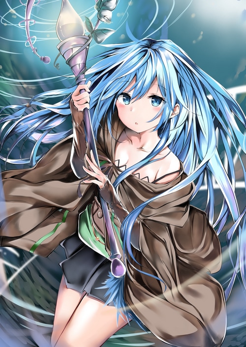 Eria the Water Charmer from Yu-Gi-Oh! fan art