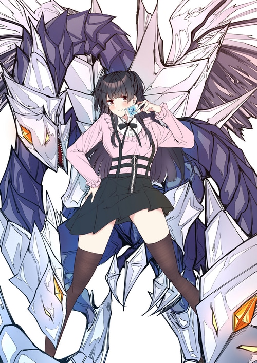 Mayuzumi Fuyuko with Trishula, Dragon of the Ice Barrier