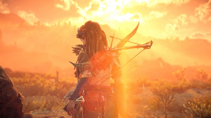 Aloy with a bow in Horizon Forbidden West 4K