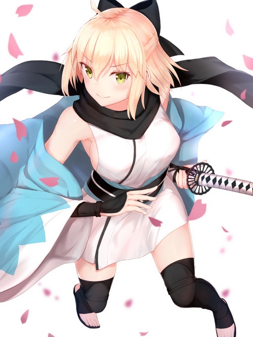 Okita Souji fan art from Fate/Grand Order