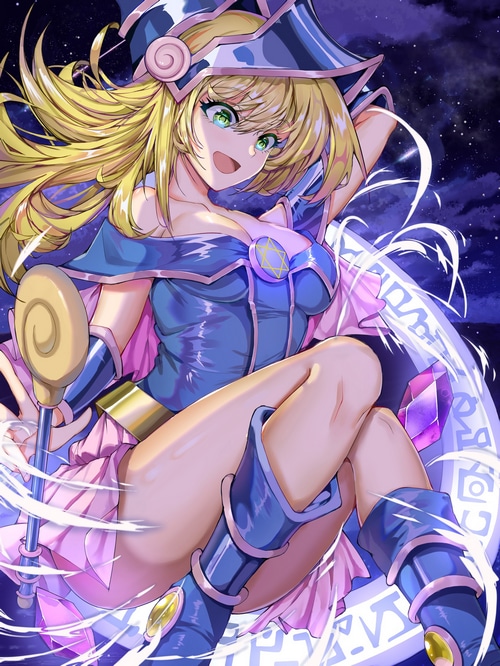 Dark Magician Girl from Yu-Gi-Oh! fan art