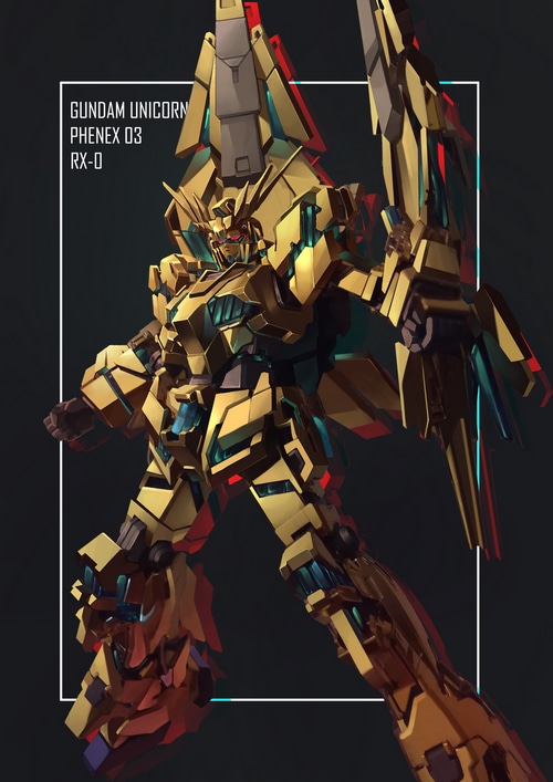 Gundam Unicorn Phenex RX-0 Fan Art