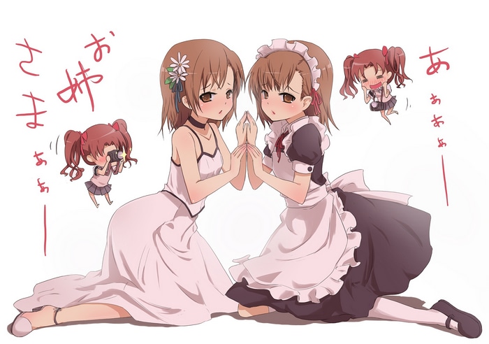Shirai Kuroko and Misaka Mikoto from To Aru Kagaku no Railgun