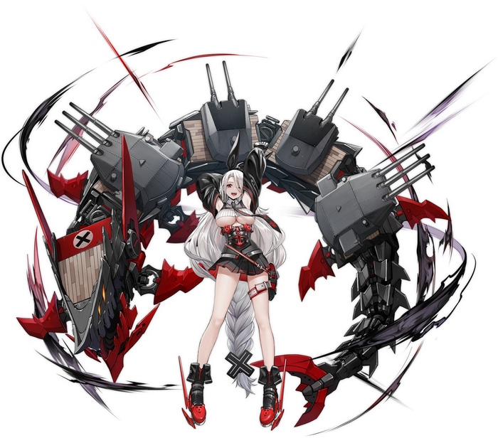 Azur Lane Prinz Heinrich with mechanical rigging