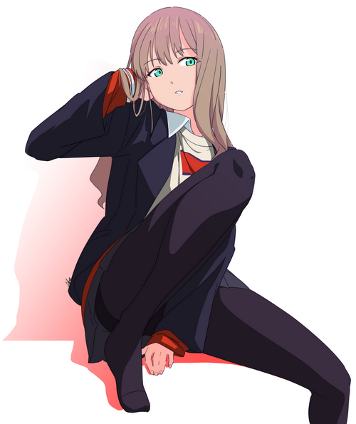 Minami Yume from SSSS.Dynazenon in a school uniform