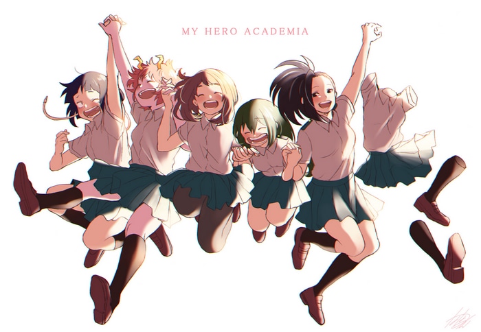 My Hero Academia Girls Jumping