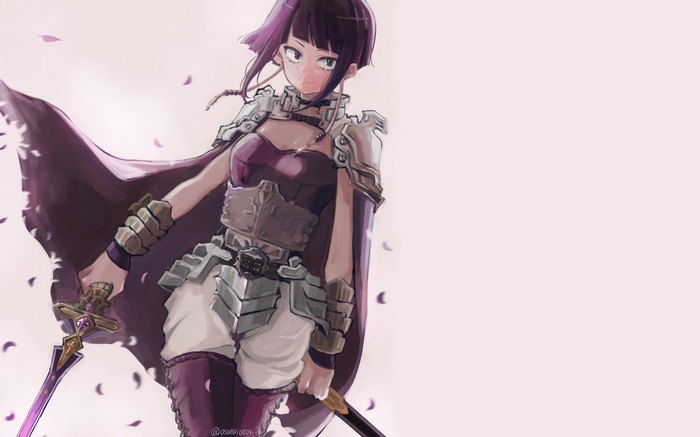 Jirō Kyōka from Boku no Hero Academia with swords