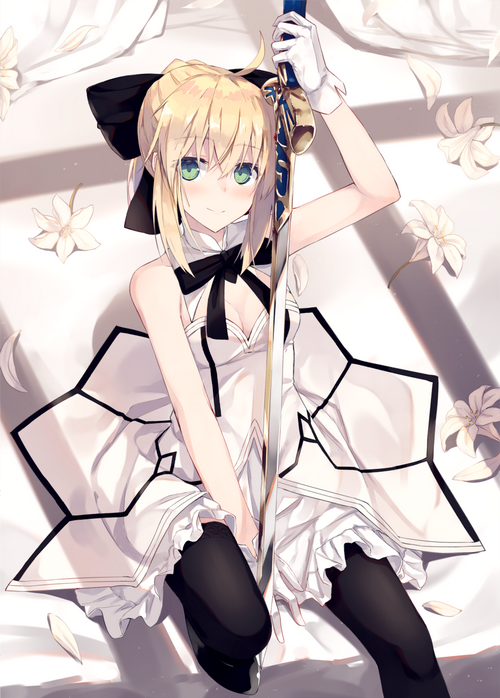 Saber Lily with Excalibur from Fate/Unlimited Codes