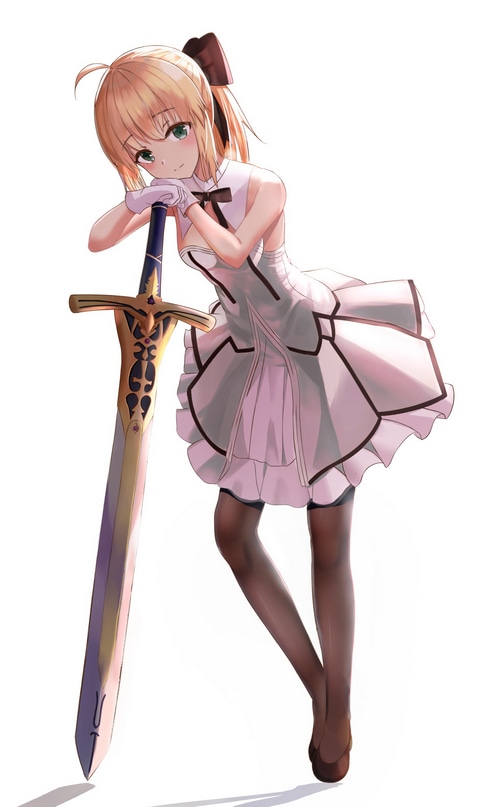 Saber Lily with Excalibur from Fate/Unlimited Codes