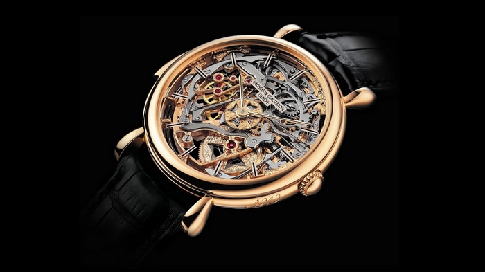 Vacheron Constantin skeletonized rose gold watch