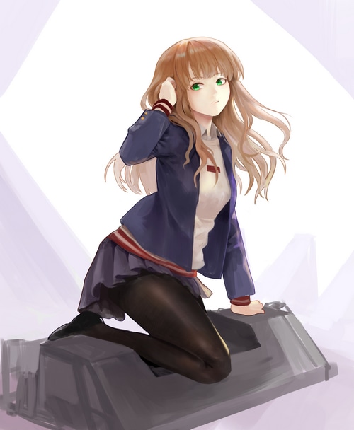 Minami Yume from SSSS.Dynazenon in school uniform