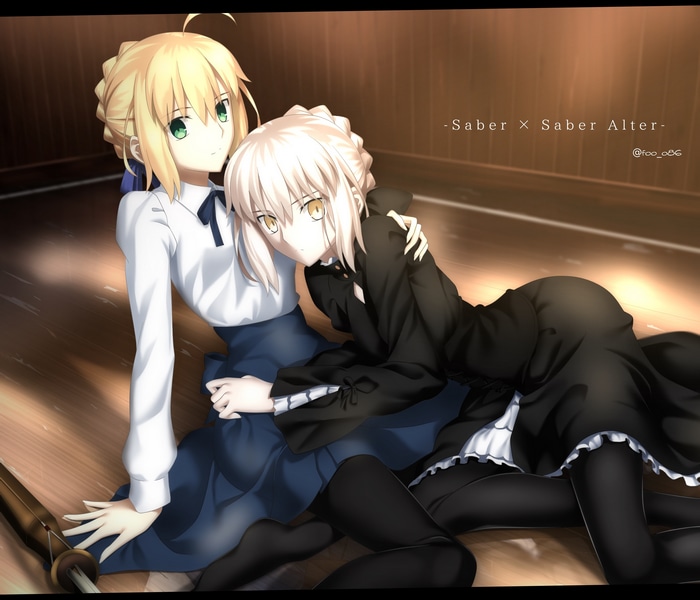 Saber and Saber Alter from Fate series