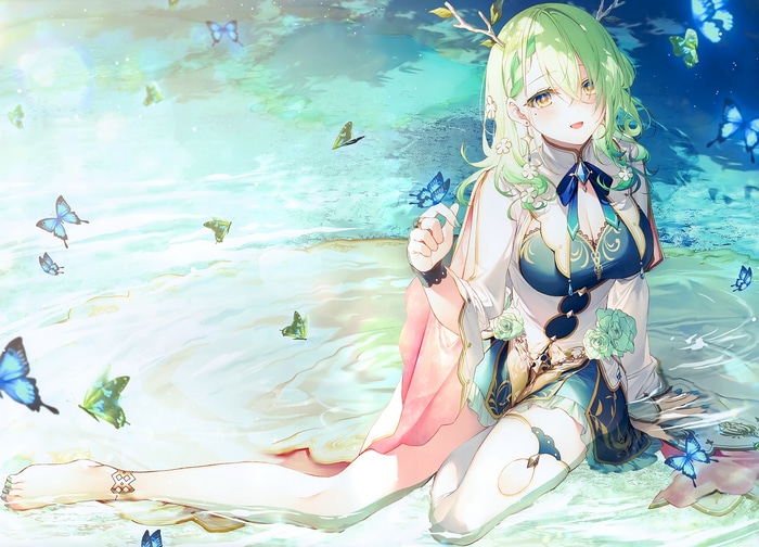 Ceres Fauna with Butterflies in Water