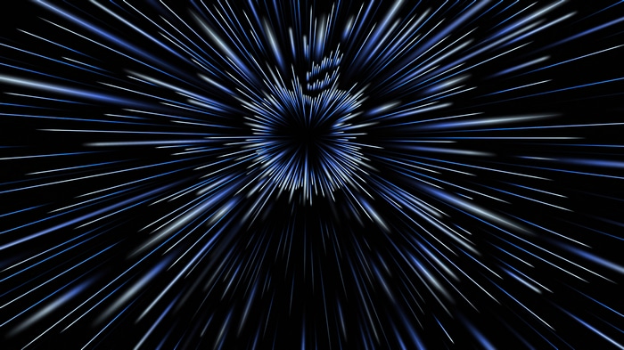 4K Apple Inc. abstract motion blur