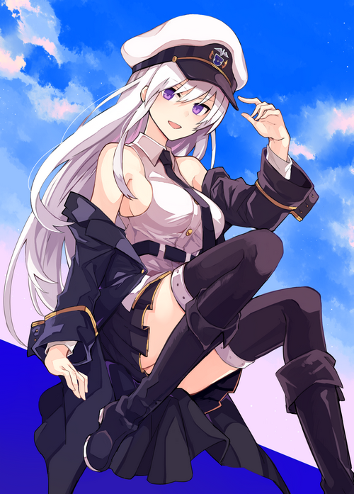 Azur Lane fan art of Enterprise
