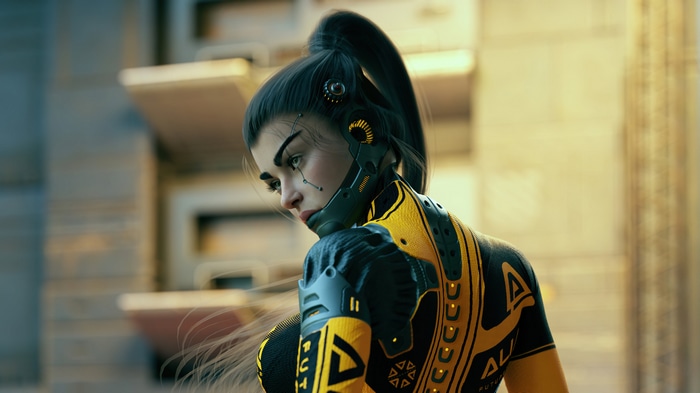 4K Science Fiction Cyborg by Jay Alford