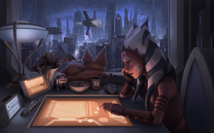 4K Star Wars Ahsoka Tano on Coruscant